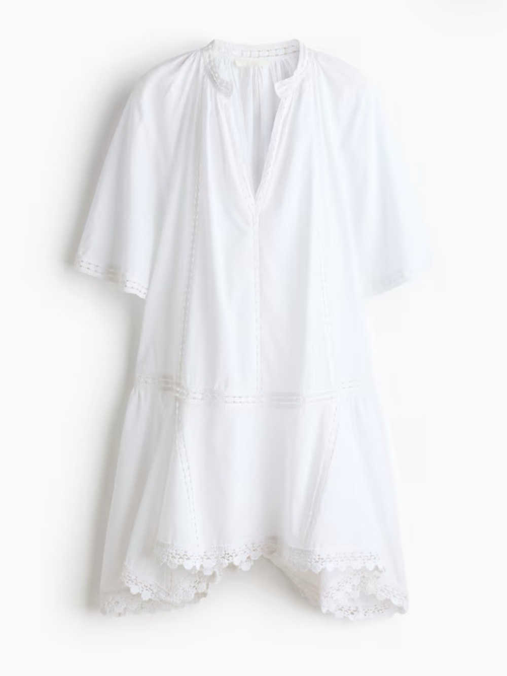 Classic Boho Chica Cotton Lace Dress - NWT, size L